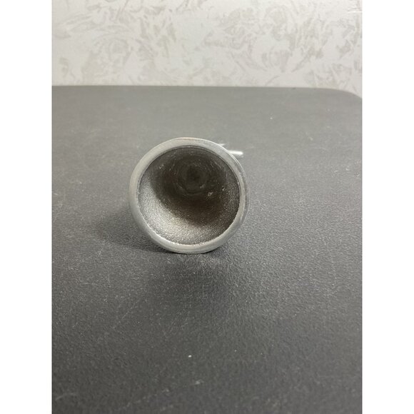 Modern Silver Tone Star-Shaped Cone Tree Topper Decor - Picture 5 of 5